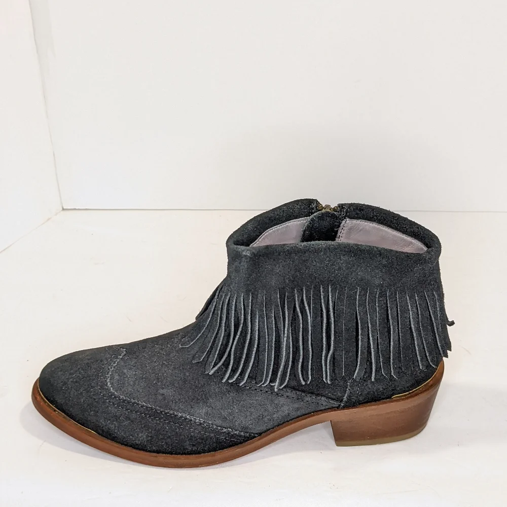 Hudson London suede fringe ankle boots